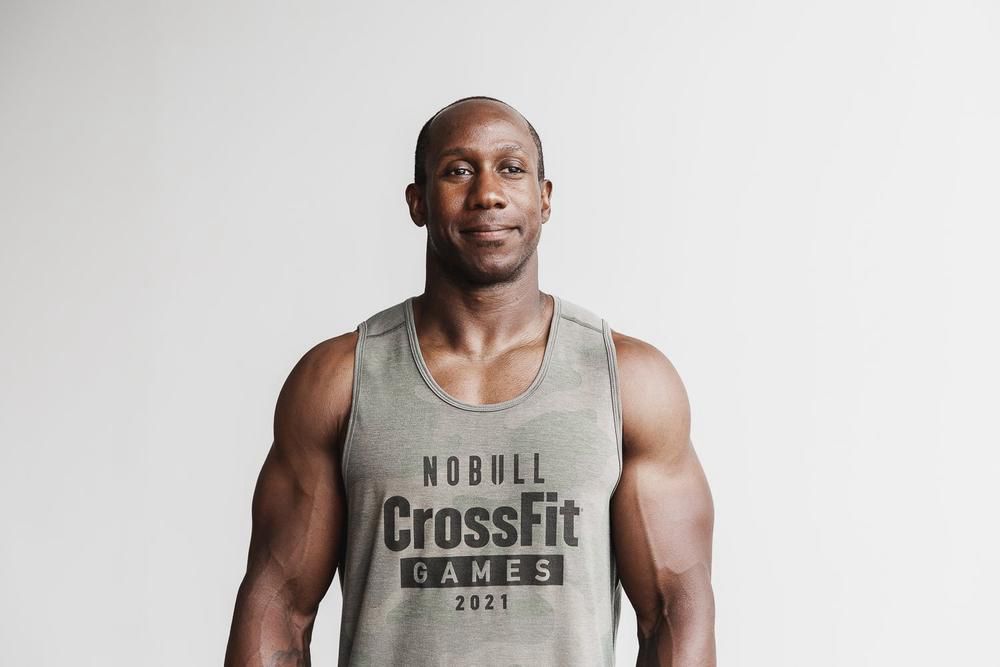 NOBULL Majice Bez Rukava Muške - Nobull Crossfit Games® 2021 Zelene Maskirne (128934-UFL)